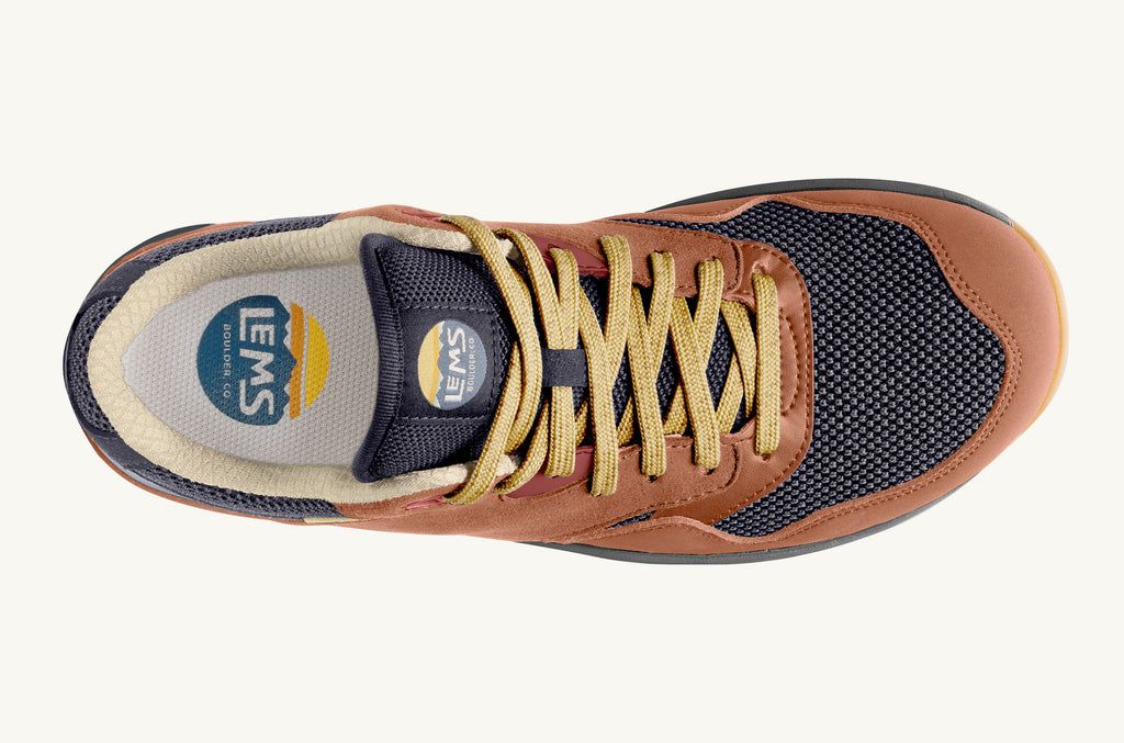 Lems Sneakers Trailhead Dam Bruna Blå | EOR4720EQ