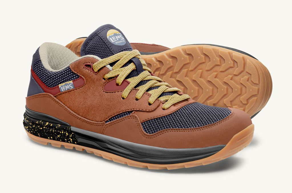 Lems Sneakers Trailhead Dam Bruna Blå | EOR4720EQ