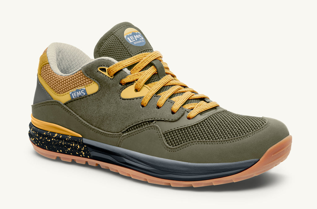 Lems Sneakers Trailhead Herr Olivgröna Gula | EEZ3262LC