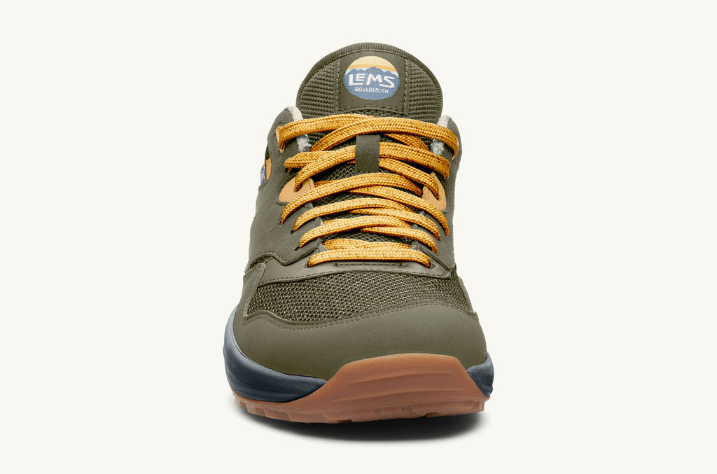 Lems Sneakers Trailhead Herr Olivgröna Gula | EEZ3262LC